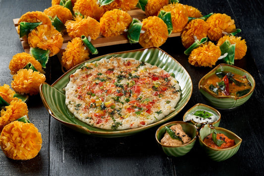 A savory Uthappam dish from Ganesha Ek Sanskriti Indian Restaurant.