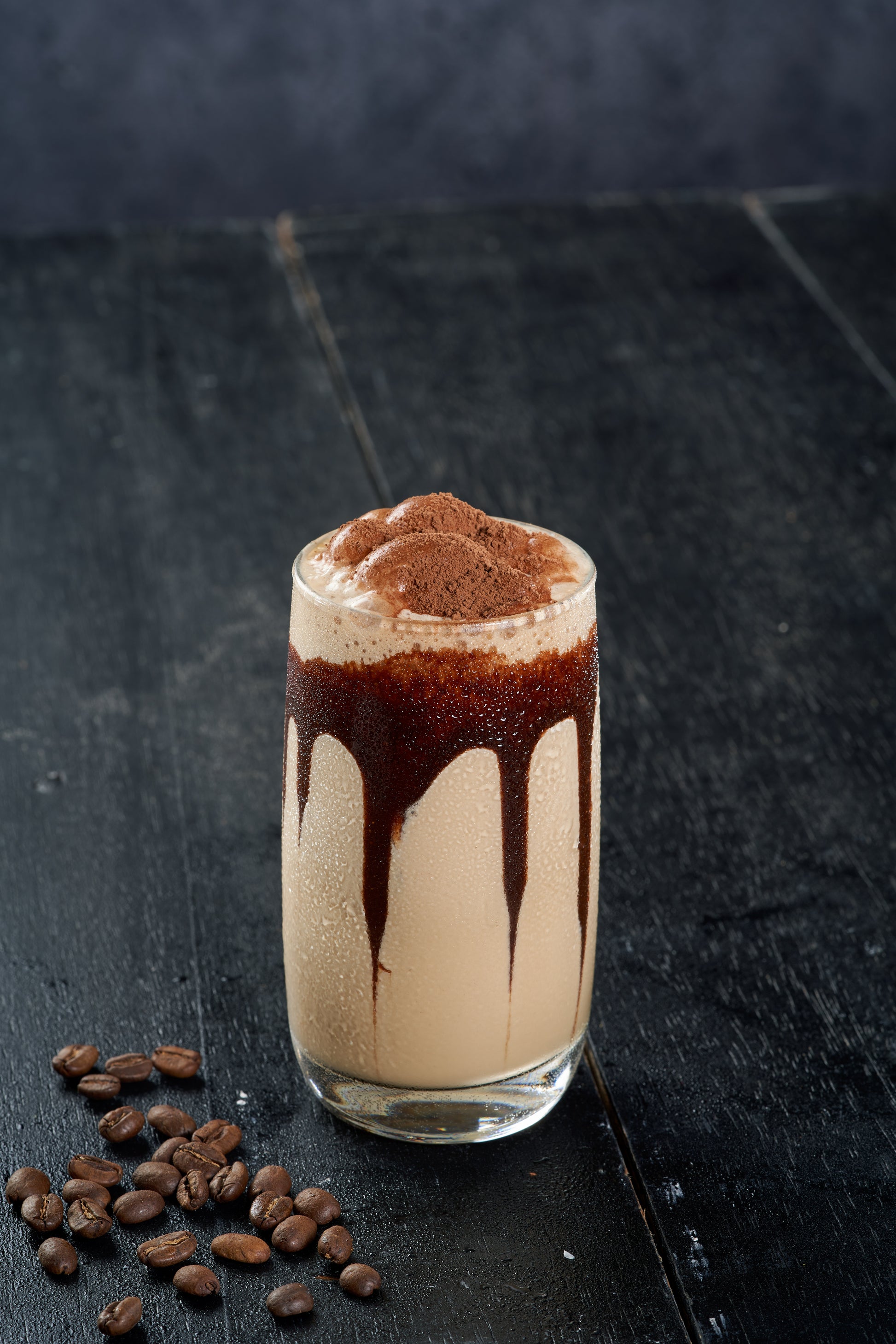 A refreshing glass of Indian Cold Coffee, a traditional Indian beverage made with coffee, milk, and spices