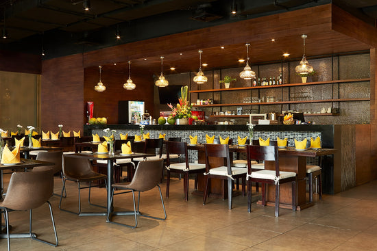 A welcoming Indian restaurant with a warm ambiance, inviting guests to enjoy authentic Indian cuisine at Ganesha Kuta (Bali).